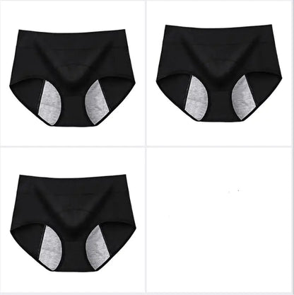 100% Cotton High-Waisted Antibacterial Period Underwear